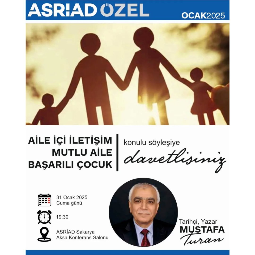 ASRİAD SAKARYAnın Ocak ayı konuğu Tarihçi Yazar Mustafa Turan, üyelerle tarih, kültür ve iş dünyası perspektifinde değerli bilgiler paylaştılar.